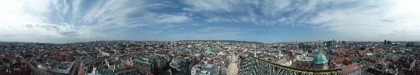 Panorama(s) of Vienna from the Stephanskirche